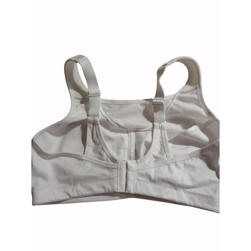 Glamorise Womens White High Impact Sports Bra CH991 Magic Lift Size 38D Wireless - Picture 5 of 11